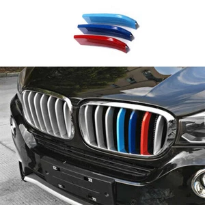For BMW X5 X6 F15 F16 3-Color Front Center Mesh Grille Grill Strip Cover Trim 3x - Picture 1 of 8