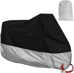 Motorcycle Cover, All Season Waterproof Sunscreen Dustproof Snowproof Motorcycle - Picture 1 of 12
