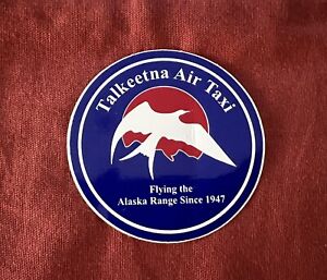 TALKEETNA AIR TAXI Alaska Airline Tourist Flights Sticker/Decal Airline