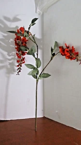 TALLO FLORAL COLGANTE ROJO GRANDE 26" de largo - Imagen 1 de 3
