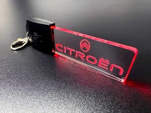 Llavero/Llavero Luz LED Logo Citroen -7 Colores LED - Logo Coche - Insignia - Imagen 1 de 11