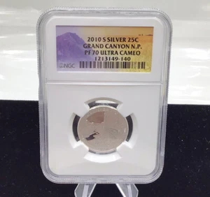 2010-S Silver Quarter Grand Canyon N.P. PF70 Ultra Cameo  - Bild 1 von 2