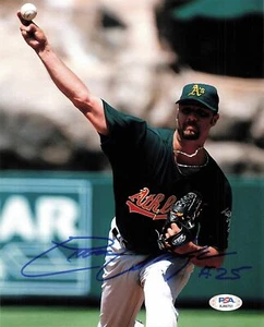 ESTEBAN LOAIZA signed 8x10 photo PSA/DNA Oakland Athletics Autographed - Picture 1 of 1