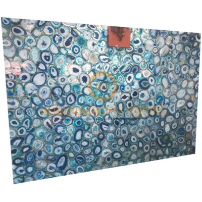 Purple Agate Coffee Dining Table Top Inlaid Work Heritage Craft Home Decor - Image 1 of 2