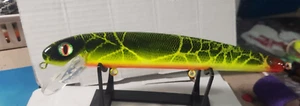 Cebo de manivela Jake Musky 10 pulgadas, pintado a medida verde musgo de Ez - Imagen 1 de 2