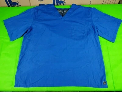 UA Butter Soft blue unisex men's women's single breast pocket scrub top size XL - Image 1 of 4