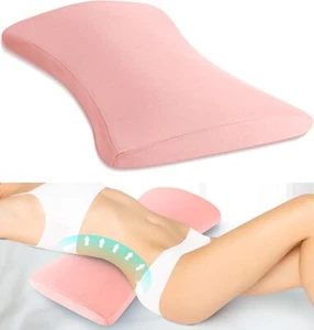 Lumbar Support Pillow,Relief Back Pain,Lower Back Pillow,Sleeping,Memory Foam - Picture 1 of 9