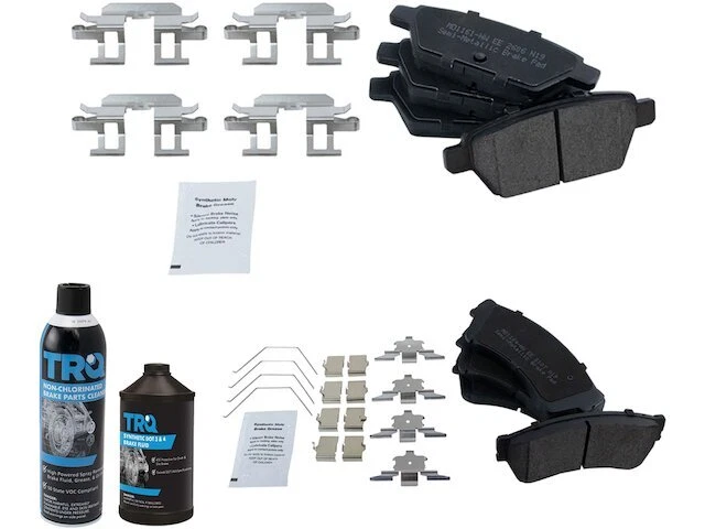 Conjunto de pastilhas de freio TRQ semi-metálicas compatível com Mercury Milan 2006-2011 31XCRP - Imagem 1 de 1