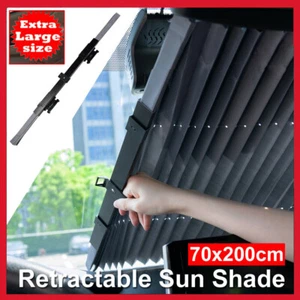 27" Car Windshield Sun Shade Retractable Foldable Visor Cover Block Front Window - Picture 1 of 12