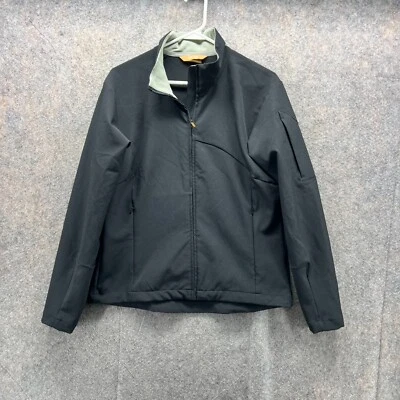 Chaqueta Salomon Mujer Grande Negra Cremallera Completa Poliéster Clima Viento Invierno Suéter Foto 1 de 4