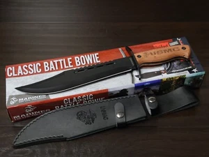 United Cutlery USMC Classic Battle Bowie Fixed Blade Knife w/ Sheath - UC3361 - Picture 1 of 4