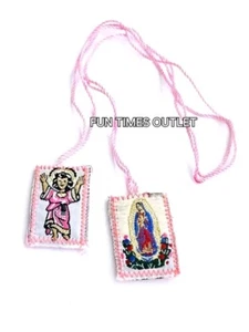 1pc Escapulario Virgen Guadalupe Nino Divino De Jesus Scapular Divine Baby Jesus - Picture 1 of 4
