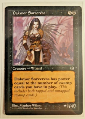 Dakmor Sorceress Portal Second Age Rare Magic The Gathering English - Image 1 of 4