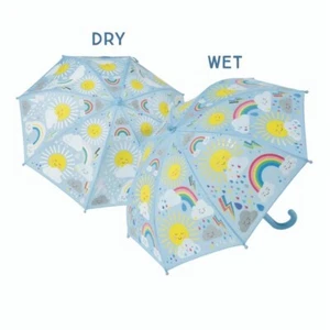 Colour Changing Childrens Umbrella - Sun & Cloud - Picture 1 of 3
