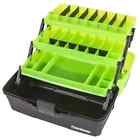 3-Tray Classic Tray Tackle Box, Portable Tackle Organizer, Frost Green/Black