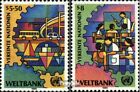 Briefmarken UNO - Wien 1989 Mi 89-90 (kompl.Ausg.) gestempelt