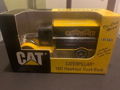 Vintage 1996 ERTL 1/34 Scale Caterpillar 1931 Hawkeye Truck Coin Bank #2353 - Image 1 of 3
