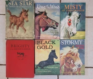 6 Vintage Rare Marguerite Henry Horse Books STORMY KING BRIGHTY STAR + hb & pb - Picture 1 of 6