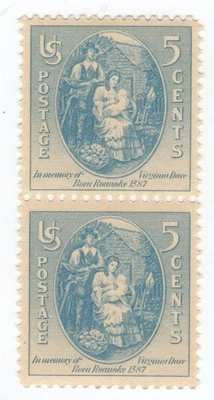 Scott #796 Virginia Dare Pair of Stamps - MNH #1 VF/XF - Image 1 of 2