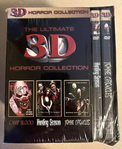 Horror Classics “The Ultimate 3D Horror Collection” 3 DVD’s 3D Viewing Sys NEW - Picture 1 of 3