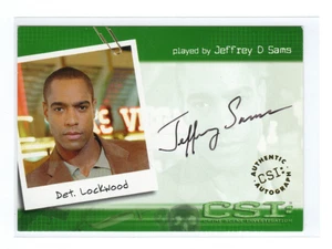 CSI Series 1 2003 Auto Autograph Card CSI-A12 Jeffrey D Sams as Det. Lockwood - Picture 1 of 4