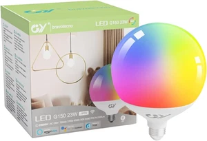 Lampadina Wifi Smart Globo, LED 23W Lampadine a E27 Casa Intelligente 2500Lm,Mul - Foto 1 di 12