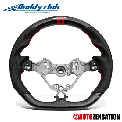 Buddy Club Sport Steering Wheel Carbon Look Fit 2017-2020 Toyota 86 Subaru BRZ Foto 1 de 3