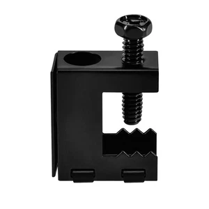 3/4" Opening,Spring-Steel Beam Clamp - Light Duty Black, 50-Pack - Picture 1 of 1