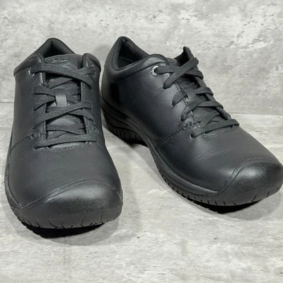 Zapatos Oxford Keen Utility de cuero negro con cordones plantillas orthaheel para mujer talla 11 Foto 1 de 4