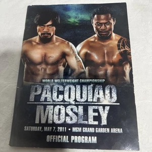 Pacquiao Vs Mosley Fight Official Program May 7 2011 Boxing Memorabilia - Picture 1 of 2