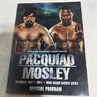 Pacquiao Vs Mosley Fight Official Program May 7 2011 Boxing Memorabilia - Image 1 of 2