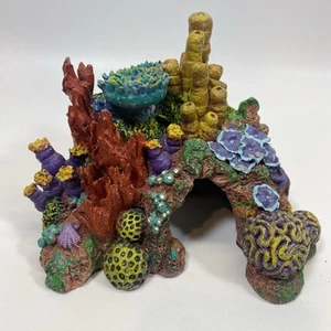 Aquarium IMITATION CORAL REEF ๐ Fish Tank Decoration Approx. 7โH x 7โW x 7โ L - Picture 1 of 8