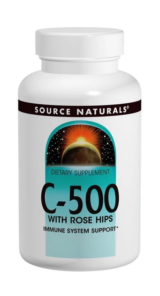 Source Naturals, Inc. Vitamina C-500 con rosa mosqueta 500 mg 100 comprimidos Foto 1 de 1