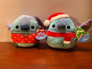 2 MALVAVISCOS ORIGINALES Disney 8" puntada de peluche Navidad y San Valentín NUEVO CON ETIQUETAS - Imagen 1 de 5