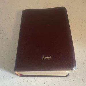 Quad braune HLT-Schriften Heilige Bibel Buch Mormon indiziert Echtleder sehr guter Zustand - Bild 1 von 9