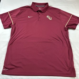 Camisa Polo de Fútbol Americano Florida State Seminoles Para Hombres XXL NCAA Dri Fit Nike - Imagen 1 de 16