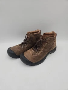 Keen Mid Waterproof Chukka Brown Leather Work Boots Men's 13 EU 47 Comfortable - Picture 1 of 6