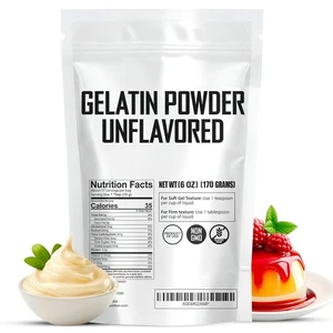 Gelatin Powder Unflavored 6 oz - Bulk Bag - Gelatina Sin Sabor en Polvo -...  - Foto 1 di 6