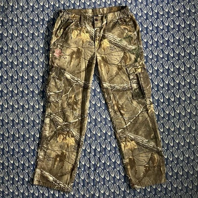 Realtree Xtra Camo Cargo Pants Womens Medium Hunting Outdoor Camouflage *32x31 - Image 1 of 4