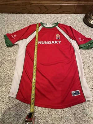 Camiseta de fútbol Thomas Hungary Home Retro Remake Lancast para hombre XL Foto 1 de 4