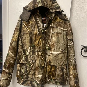 Men's Medium Game Winner Brand Hunting Insulated Camouflage Hoodie Jacket - Picture 1 of 3