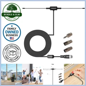 Antenna FM per Ricevitore Stereo 16ft Cavo Coassiale Radio da Interno Alto Guadagno - Foto 1 di 11