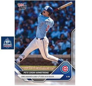 2025 Topps Now #775 Pete Crow-Armstrong 30/30 Season Chicago Cubs *Presale* - Bild 1 von 3