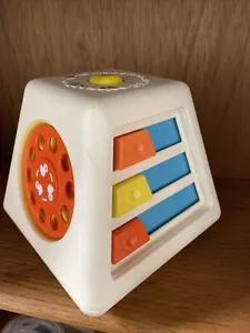 Fisher Price 1978 Activity Cube Vintage Turn & Learn Sounds Sliders *123 - Picture 1 of 6
