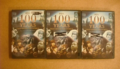 100 Years That Shook the World 3 DVD Set - 110 EPISODE COLLECTION - USED Foto 1 de 4