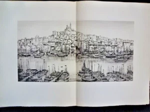 Alain le Breton - Marseille et ses Rivages -ill. RW Thomas - 24 planches - - Picture 1 of 13