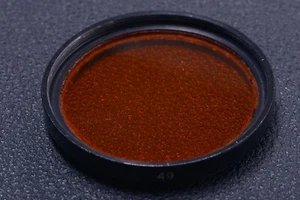 ✅ UNBRANDED ORANGE 49MM FILTER LENS OR CAMERA SCREW IN 11-3 - Picture 1 of 2