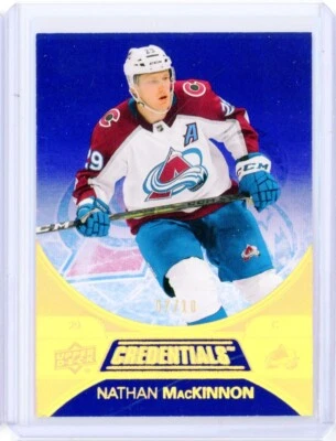 2021-22 Upper Deck Credentials NATHAN MACKINNON Avalanche Purple Parallel 7/10 - Image 1 of 2