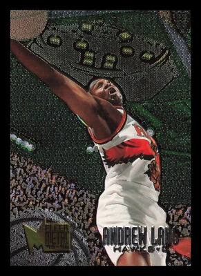 Andrew Lang #124 1995-96 Metal Atlanta Hawks Basketball - Image 1 of 2