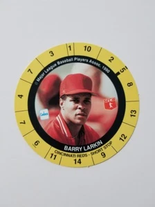 BARRY LARKIN 1990 CADACO BASEBALL SPIELERSCHEIBE #NNO CINCINNATI REDS - Bild 1 von 2